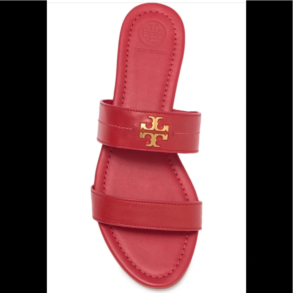 🔥🔥TORY BURCH Everly Leather Slide sandal